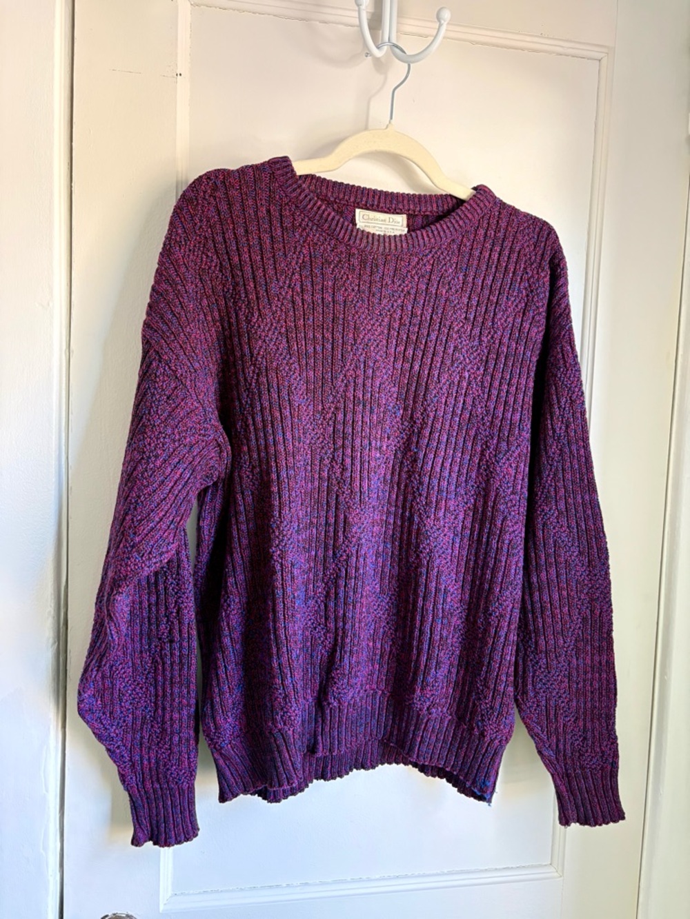 Vintage 80’s/90’s Christian Dior Cable Fishermen Sweater
